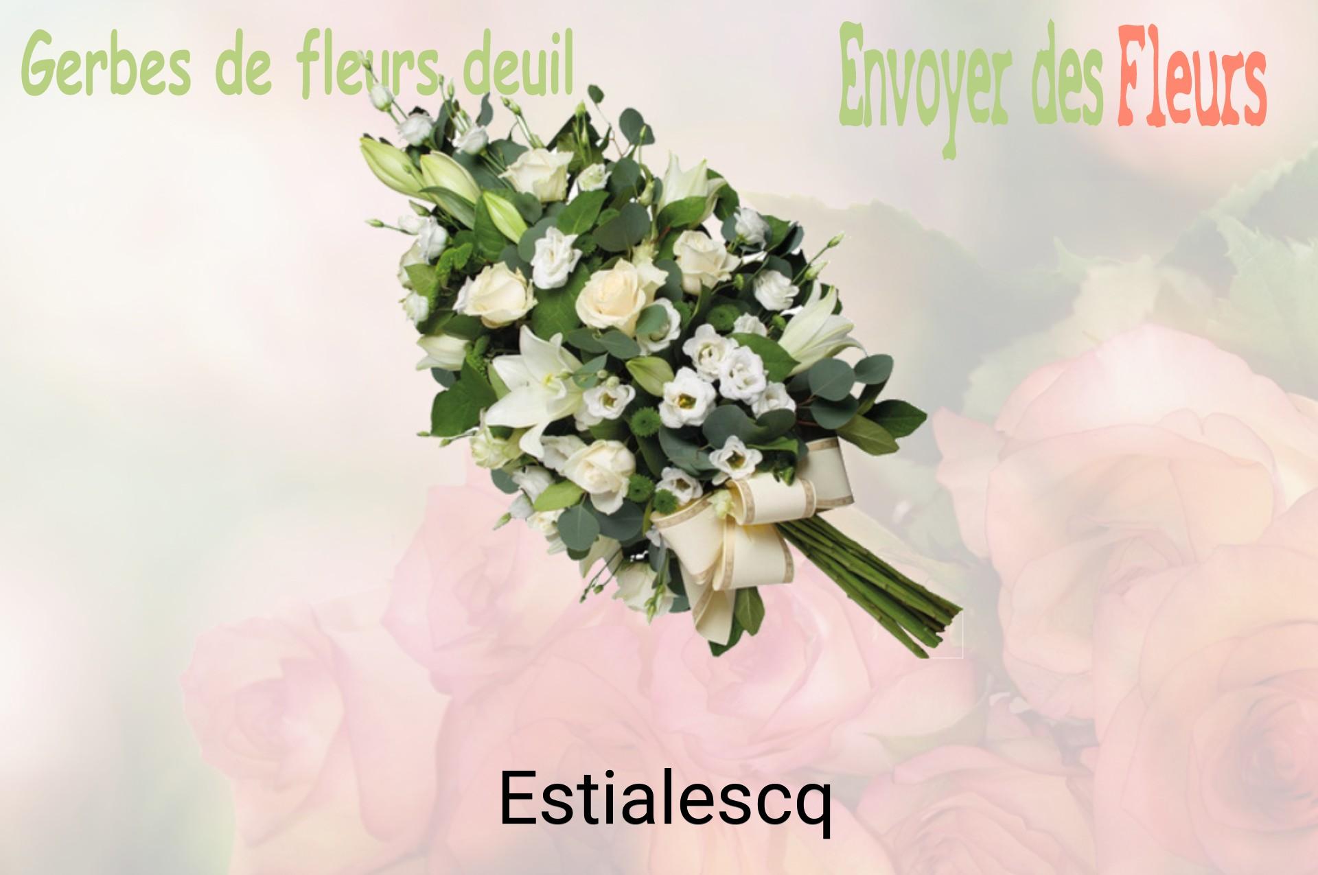 Gerbe de fleurs de deuil livrée à Estialescq